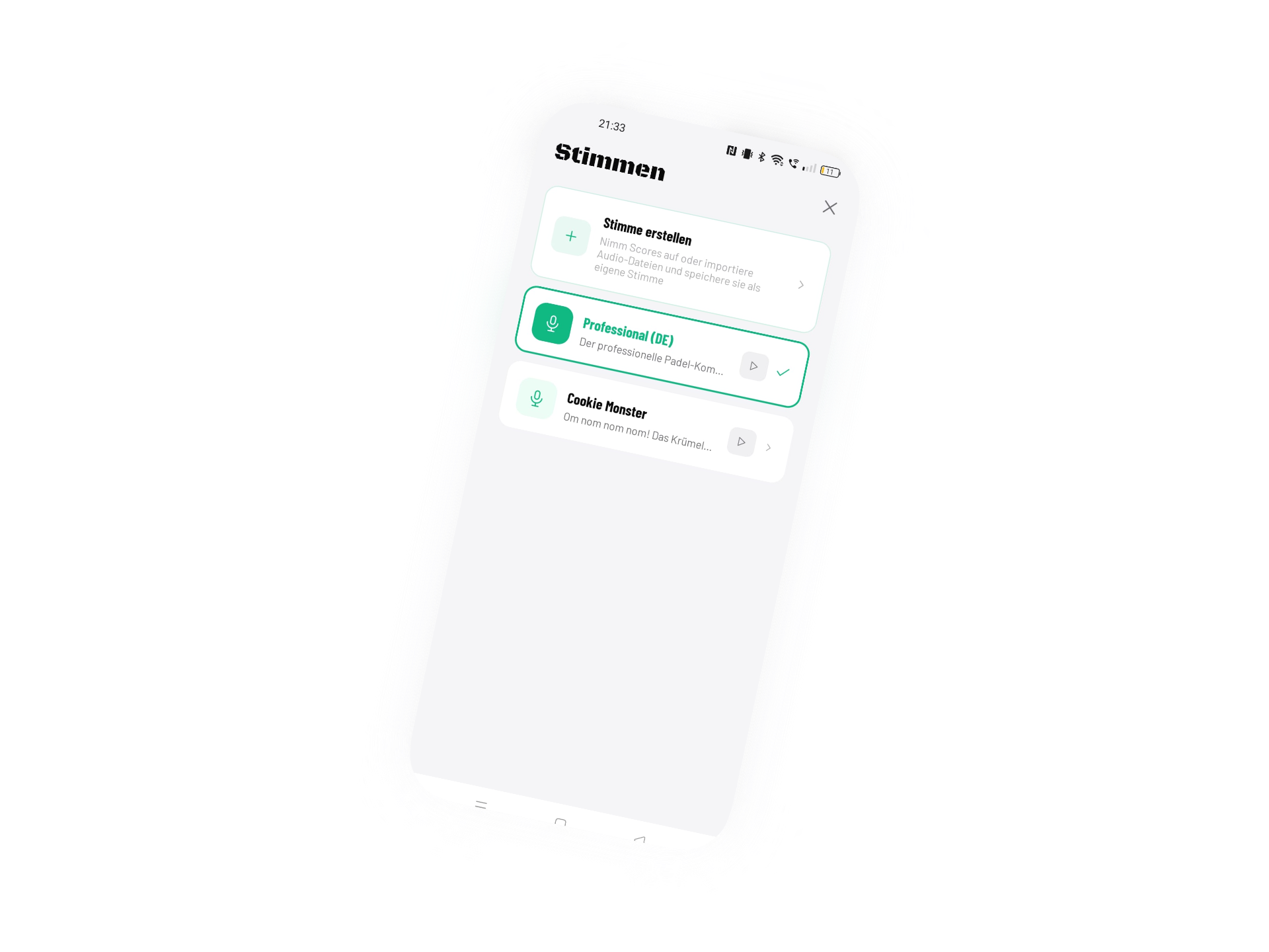 SmashSounds App – Stimmen & Kommentatoren