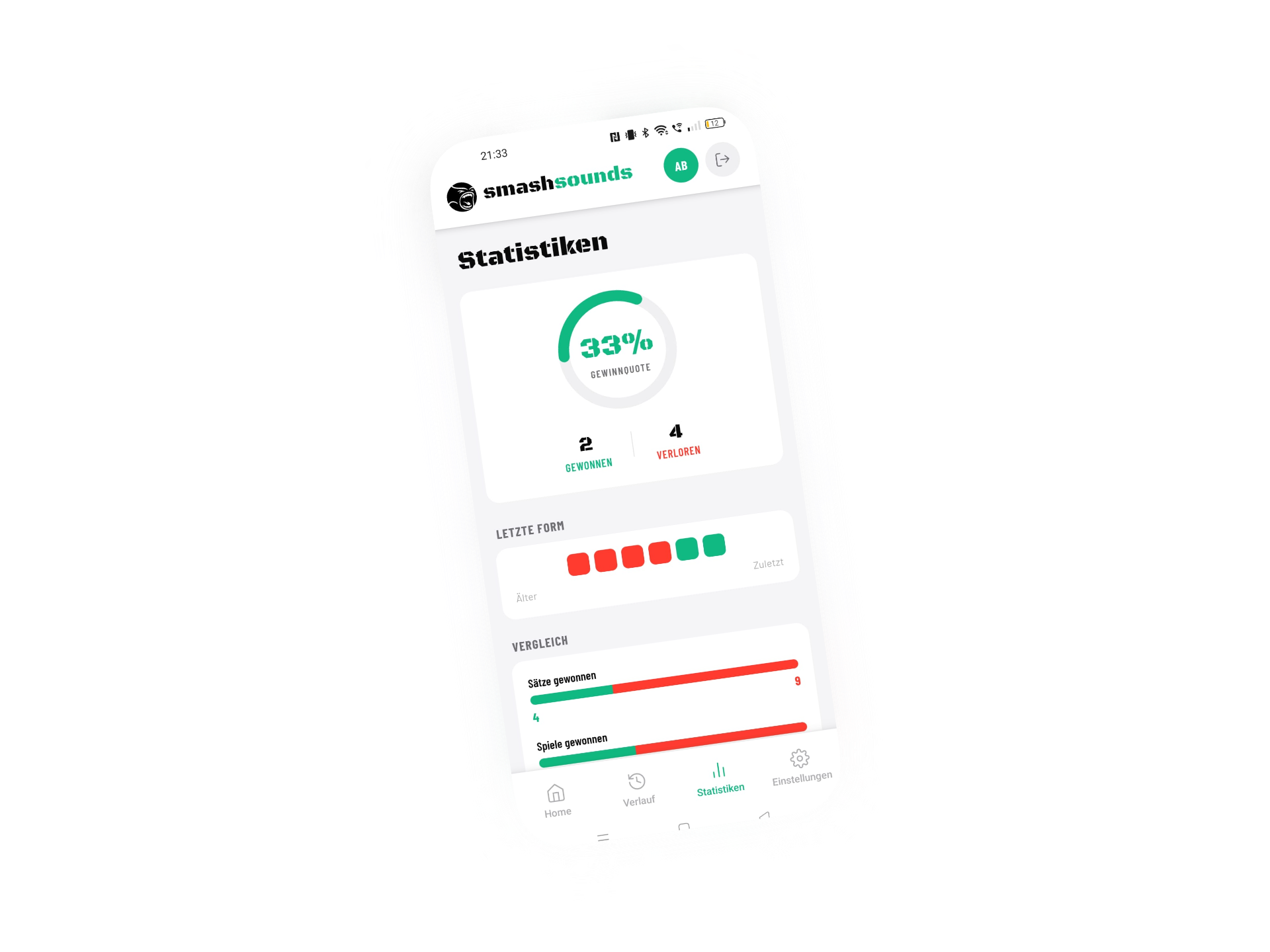 SmashSounds App – Statistiken